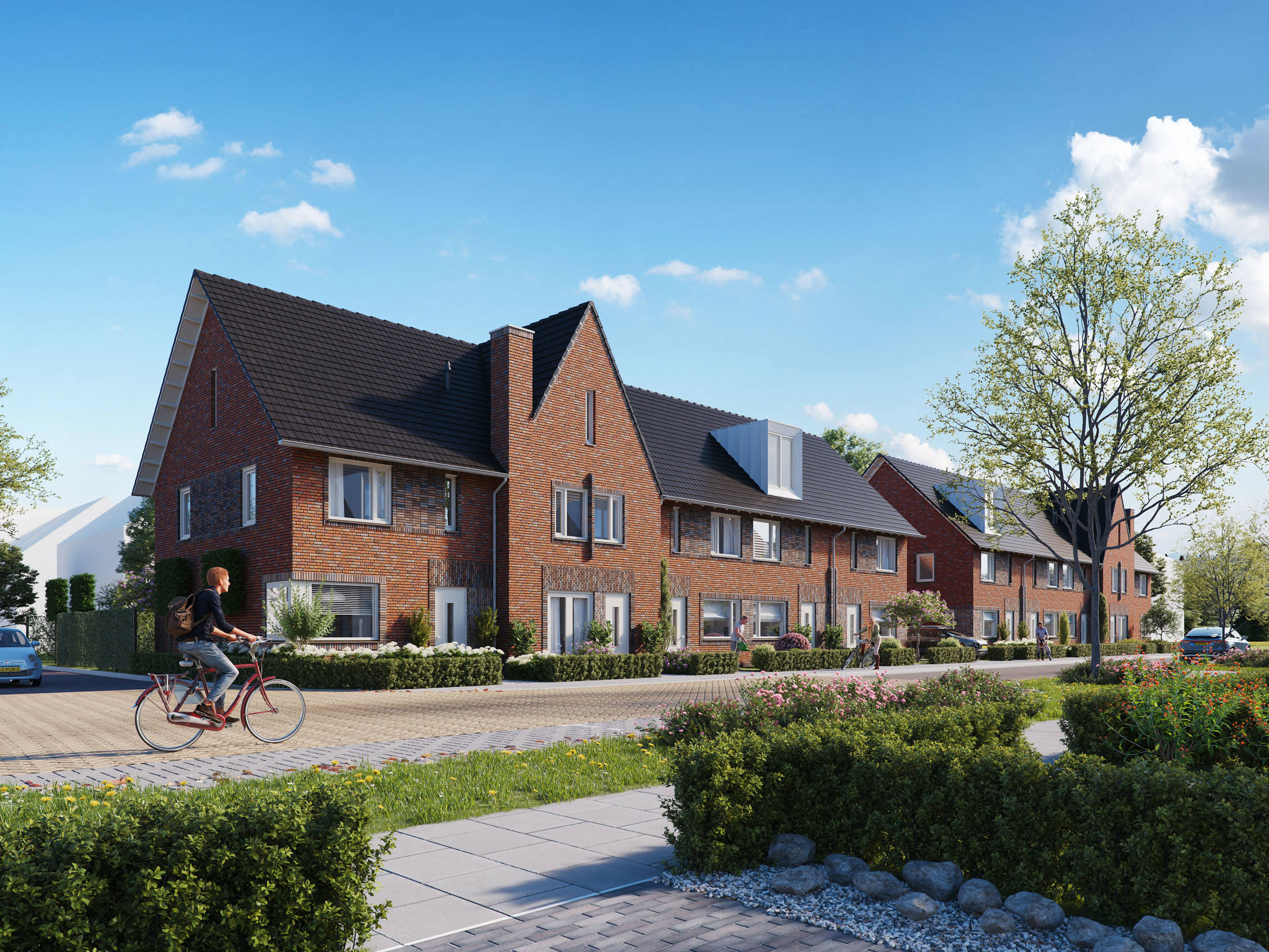 Twee blokken van 5 woningen